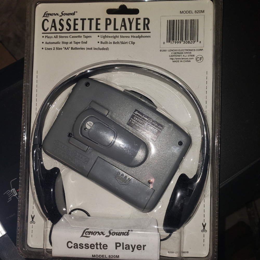 "Walkman" cassette tape player